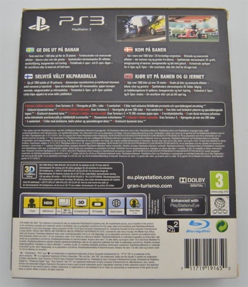 Gran Turismo 5 Collectors Edition - PS3 - I æske (A Grade) (Genbrug)